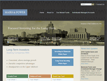 Tablet Screenshot of mairsandpower.com
